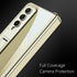 for Samsung Galaxy Z Fold 4 5G Clear Case with Magnetic Hinge Protection and Adjustable Kickstand & Screen Protector, Transparent Electroplating M...