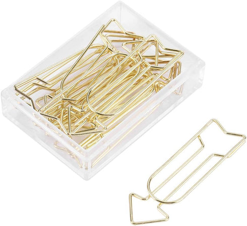12Pcs Gold Paper Clips Large Paperclips MetalClips School Office Supplies Personal Document Organization...
