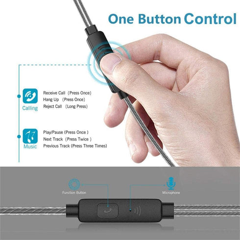 Earbuds Earphones with Microphone, 5 Pack Wired Heavy Bass Headphones, Earphone with Noise Isolating, Fits 3.5mm Interface for iPad, Desktop......