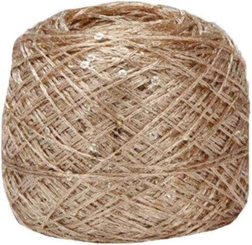Clisil Gold Shining Yarn Glitter Yarn Sparkle Yarn,Lame,Brocade Yarn with Sequins DIY Bag Cloth Decor 100g......