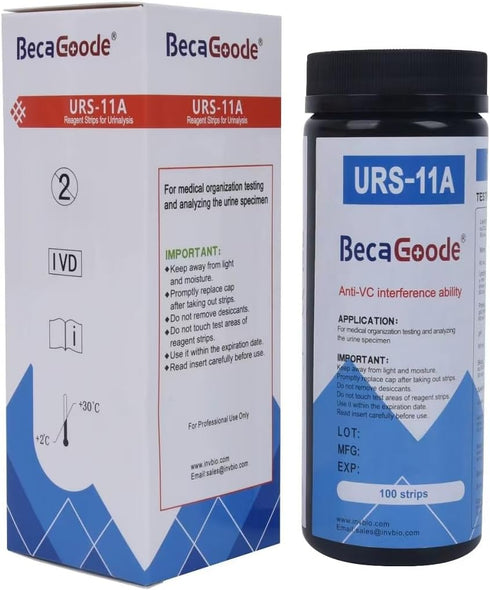 11-in-1 Rapid Urine-Test Strips 11 Parameters for Ketosis, pH, Protein, UTI and More in Your Body-100 Count...