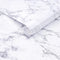 Arthome Marble Paper,17x78.7 inch Self Adhesive Wallpaper Waterproof Gloss PVC Vinyl, Oil Proof,White/Gray Granite Paper,Marble Vinyl Paper for Fu...