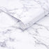 Arthome Marble Paper,17x78.7 inch Self Adhesive Wallpaper Waterproof Gloss PVC Vinyl, Oil Proof,White/Gray Granite Paper,Marble Vinyl Paper for Fu...