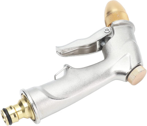 High Pressure Hose Nozzle, 4 Modes Metal Handheld Water Nozzle Sprayer with Fittings, Water Sprayer for Garden Watering Car Washing...