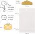 AOUXSEEM 401 Pcs Faux Leather Earrings Making Kit, Contains 120 Pcs Random Double Sided Teardrop Precut Earrings Pieces Hooks Jump Rings Opener Di...