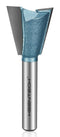 KEENTECH Router Bits, Carbide Tipped 14-Degree Dovetail Bit for Joinery, Industrial Grade Blue Cutting Tools for Woodworking (1/4 Inch Shank x 3/4...