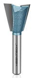 KEENTECH Router Bits, Carbide Tipped 14-Degree Dovetail Bit for Joinery, Industrial Grade Blue Cutting Tools for Woodworking (1/4 Inch Shank x 3/4...