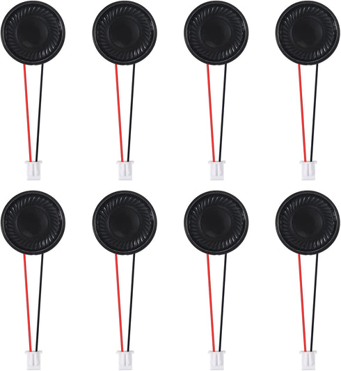8Pcs 8 Ohm 2W Speaker 8ohm Round 28mm Loud Speakers Compatible with Small Loudspeaker Audio MP3 MP4 Player Speaker...