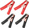 4 Pack 100A Insulated Alligator Clips Jumper Cable Clamps, Electric Clips Heavy Duty Metal Clamp, Battery Charger Clamps Crocodile Clips for Car B...