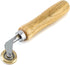 QWORK Brass Seam Roller, Roofing and Vinyl Flooring Detail Roller, with Wood Handle...