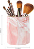WAVEYU Pink Pen Holder for Girls, Marble Ceramic Pencil Cup, Desk Organizer Decor for 2023 Graduates, Durable Makeup Brush Holder for Office, Scho...