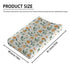 Summer Oranges Leaves Changing Pad Cover, Oranges Fruits Prints Baby Nursery Diaper Changing Table Pad Cover, Unisex Oranges Pattern Diaper Changi...