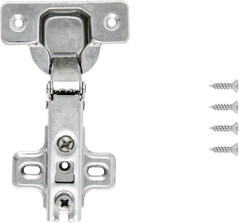 Hickory Hardware P5105-14 Euro Cabinet Concealed Hinge - Self Closing Feature - Easy Installation hinge - Full Overlay Frameless Design with 105° ...