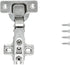 Hickory Hardware P5105-14 Euro Cabinet Concealed Hinge - Self Closing Feature - Easy Installation hinge - Full Overlay Frameless Design with 105° ...
