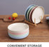 4 Pcs 7 Inch Lightweight Wheat Straw Plates, Unbreakable Dinner Plate, Toddler, Anti-fallen, Dishwasher Microwave Safe Plates (4 colors)...
