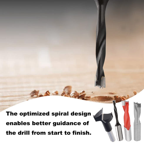 Utoolmart Brad Point Drill Bits for Wood 13mm x 70mm Forward Turning HSS Stubby Drill Bit with 10mm Shank for Woodworking Carpentry Drill Splinter...
