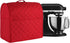 Stand Mixer Cover compatible with Kitchenaid Mixer, Fits All Tilt Head & Bowl Lift Models with 3 Organizer Bag for Accessories. (Red, For Bowl Lif...