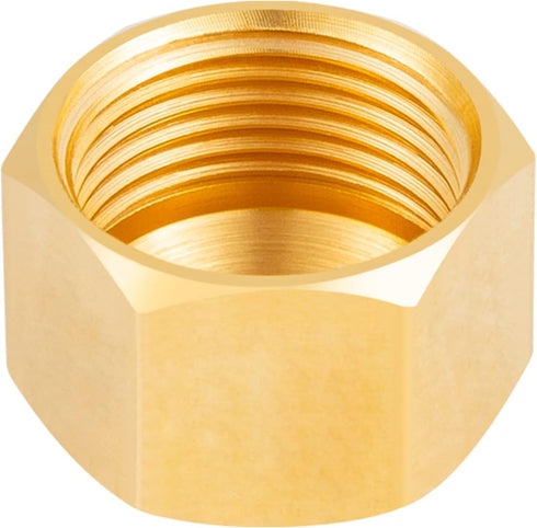 30PCS 3/8-Inch Brass Compression Cap Stop Valve Cap,Brass Compression Fitting...