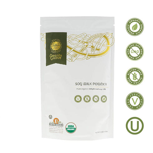 Druids Grove Soy Milk Powder Vegan ? Non-GMO Gluten-Free OU Kosher Certified - 8 oz....