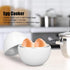 Egg Cooker Hard Boiled Egg Cooker 4 Eggs Capacity Compact Design ABS Material Egg Shape Microwave Function Egg Boiler Egg Cooker Microwave Microwa...