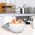 4 Egg Cooker, Save Time Eggs Capacity Hard Boiled Rapid Egg Cooker Compact Design ABS Material Egg Shape Kitchen Microwave Function Egg Boiler...