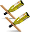 2Pcs Wine Bottle Holder, Personalized Single Wine Bottle Holder Stand Display Table Top Wine Rack Bamboo Self Balancing Countertop Wine Holders Or...