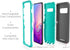 Galaxy S10 Defender Case, Protective Defender Shockproof Hybrid Case Dual Layer Design Hard Cover Compatible with Samsung Galaxy S10 (Purple-Teal)...