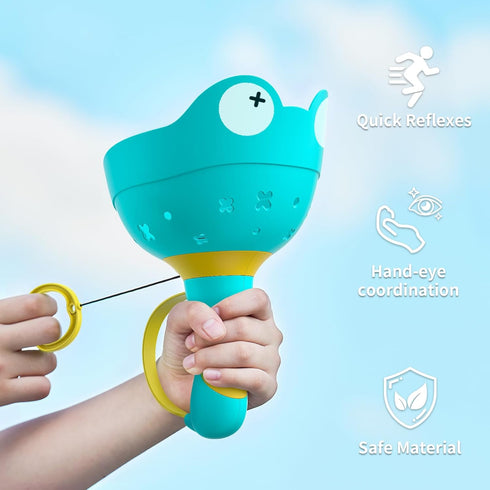 Outdoor Toys, Flying Disc Launcher Toy, 2 Disc Launchers with 16 Discs, Outside Toys for Kids Ages 4-8, Fun Family Outdoor Game,Summer Gifts for A...