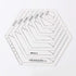 4Pcs Quilting Ruler, with 60 Degree Triangle and Diamond, 45 Degree Diamond, Hexagon Shape Templates, Transparent Patchwork Sewing Cutting Craft R...