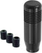 Lunsom Short Weighted Shifter Knob, Aluminum Alloy Shifter Head Lever Shifting Handle Car Gear Stick Knobs with 3 Adapters Fit Most Auto Manual Tr...