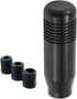 Lunsom Short Weighted Shifter Knob, Aluminum Alloy Shifter Head Lever Shifting Handle Car Gear Stick Knobs with 3 Adapters Fit Most Auto Manual Tr...