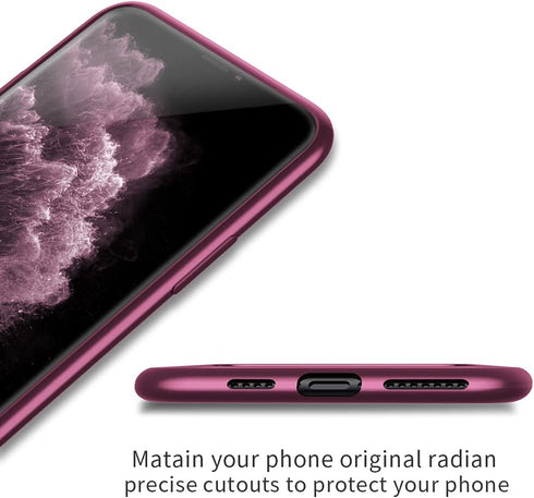 X-level for iPhone 11 Pro Max Case,Slim Fit Soft TPU Matte Surface Ultra-Thin Phone Case Lightweight Full Protective Back Cover Case for Women Com...