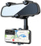 PKYAA Rearview Mirror Phone Holder for Car, 360° Rotating Rear View Mount with Adjustable Arm Length, Multifunctional and GPS Universal Car All Sm...