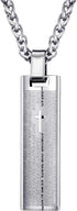 MOO&LEE Stainless Steel Lords Prayer Bar Necklace for Men 24 Inches Link Chain...
