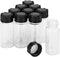 0.3 Oz Clear Glass Vials with Screwcap Empty Bottles Liquid Sample Glass Bottles for Travel, Pack of 10...