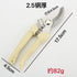 Garden Scissors for Flowers and Fruits, Transplant scissors, Bonsai and Fruits Picking, Tree Pruning (Curved), White...