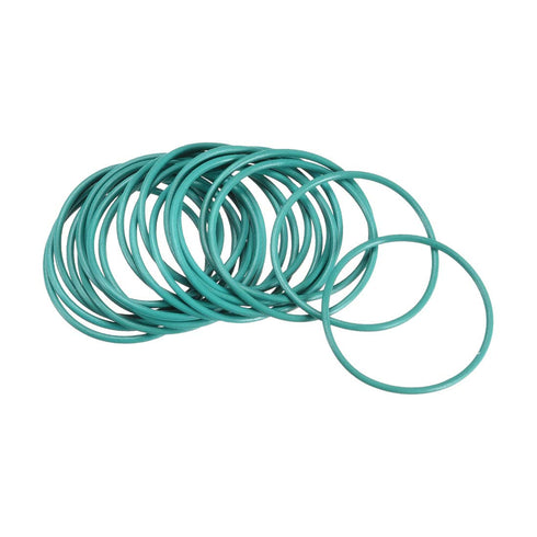 uxcell Fluorine Rubber O-Rings, 18mm OD 16mm ID 1mm Width FKM Seal Gasket for Machinery Plumbing, Green, Pack of 20...