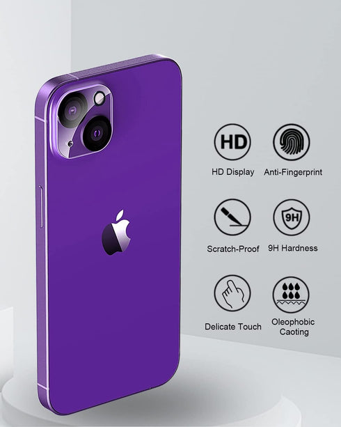 [3 Pack Compatible for iPhone 14 Plus ? iPhone 14 Camera Lens Protector 9H Tempered Glass, Anti-Scratch, Ultra HD, Case Friendly Camera Covers for...