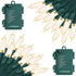 Christmas Lights, Battery Operated String Lights 18ft 50 LED 8 Modes with Timer for Christmas Tree Wreath Party Home Indoor Outdoor Decor, Waterpr...