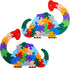 LovesTown Animal Wooden Puzzle, Alphabet Jigsaw Puzzle Alphabet Building Blocks Wooden Dinosaur Letters Numbers Block Toys for Kids Toys Preschool...