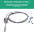 Twidec/2M NPT 1/2"inch (6X50MM) Pipe Thread Temperature Sensor Probe Two Wire Temperature Controller (0~600?) 304 Stainless Steel K Type Thermocou...