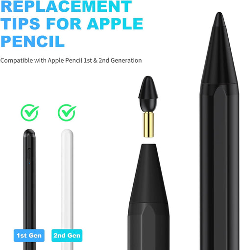 Black Replacement Tips for JAMJAKE K10 Stylus Pen (4 Pack)...