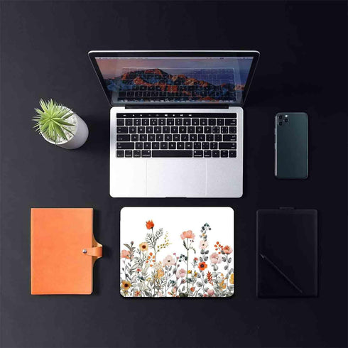 Garden Blooming Flowers Mouse Pad, Colourful Wildflowers Floral Mouse Mat with Waterproof Anti Slip Rubber Mousepad for Desktops, Computers, 9.5 X...