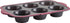 Trudeau Structure Silicone Pro Muffin Pan, 6, Grey/Burgundy (09912093)...