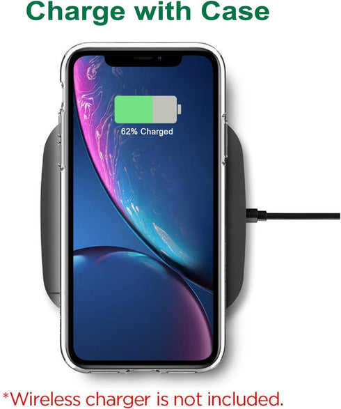 TENOC Phone Case Compatible with iPhone XR, Clear Case Shockproof Protective Bumper Slim Cover for 6.1 Inch...