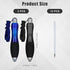 2pcs Fat Pens with 12pcs Refills, with 2pcs Lanyards, Smooth Writing Big Weighted pens Writing Tool for Hand Tremors, Weak Hand (Black + Blue)...