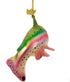 Noble Gems Kurt Adler Glass Rainbow Trout Fish Ornament, 4.75-Inch...