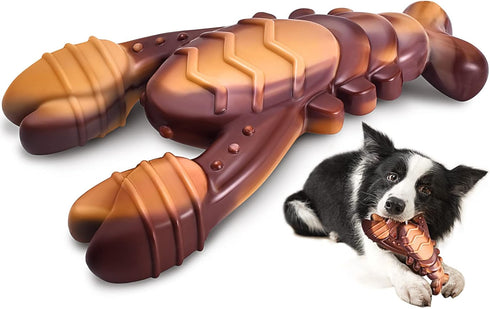 PETSTA Indestructible Dog Toys for Aggressive Chewers, Extreme Tough Dog Toys for Large Dogs, Real Beef Flavored, Dog Bone for Medium/Large Dogs B...