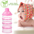 Accmor Formula Dispenser On The Go, 4 Compartments Stackable Formula Container for Travel, Baby Milk Powder Kids Snack Container, BPA Free ?...