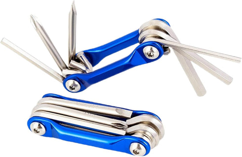 Folding Allen Wrench Set Multifunction Folding Hex Key Set Portable Fold Up Hex Wrench Set for Repairing Road and Mountain Bikes(6 in 1)...